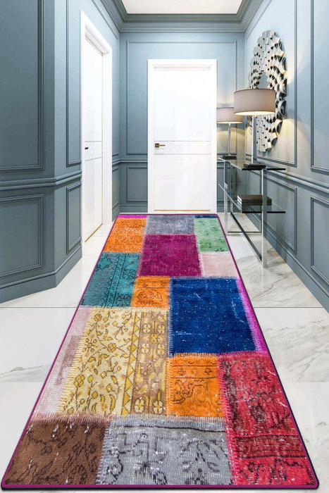 Conceptum Alfombra de Pasillo Color Stitch Djt Multicolor Conceptum Alfombra de Pasillo Color Stitch Djt Multicolor
